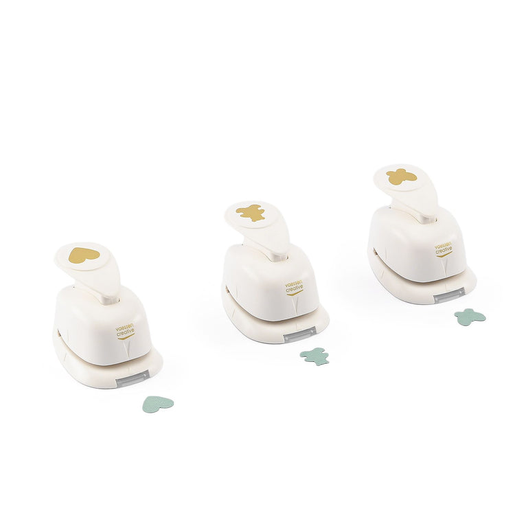 Vaessen creative • Figurenstanzer-Set Bär Herz Schmetterling klein 3tlg