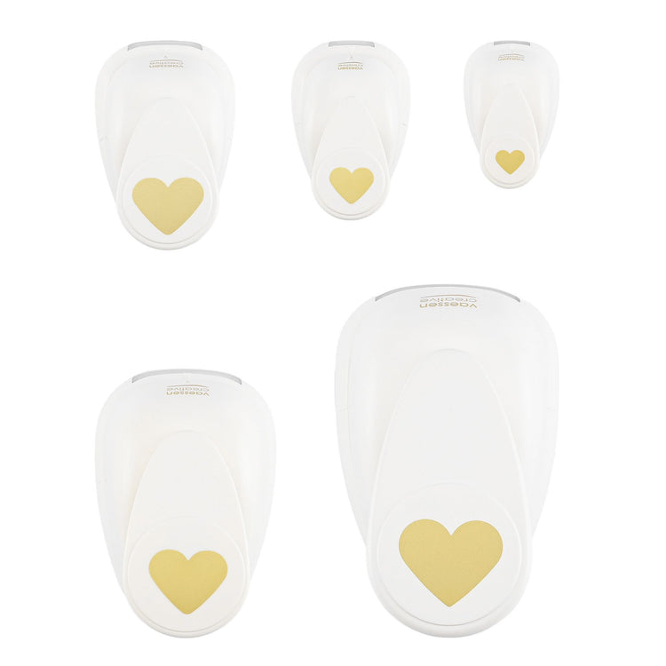 Vaessen creative • Figurenstanzer-Set Herzen 5-tlg