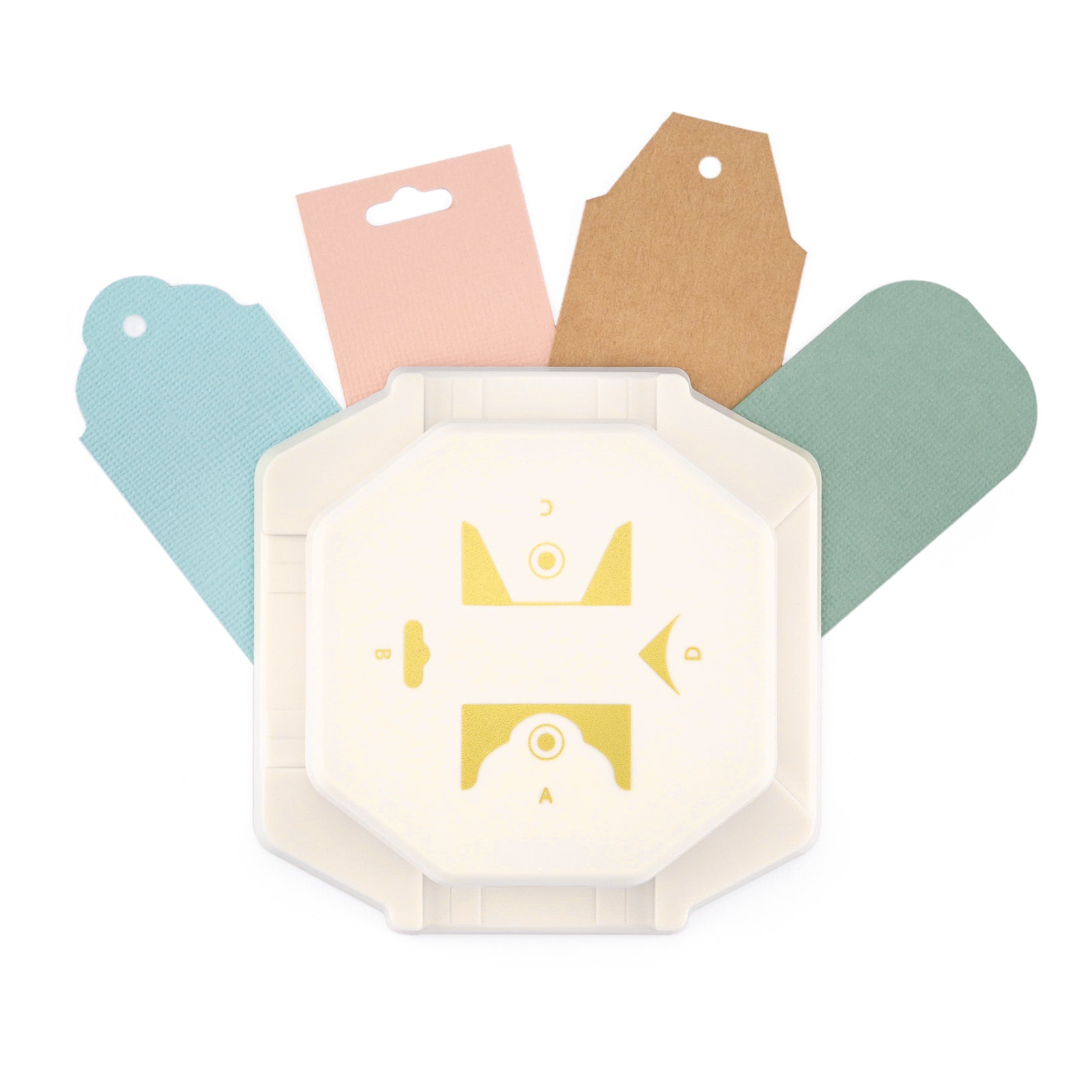 Vaessen creative • 4-in-1-Eckstanzer für klassische Etiketten