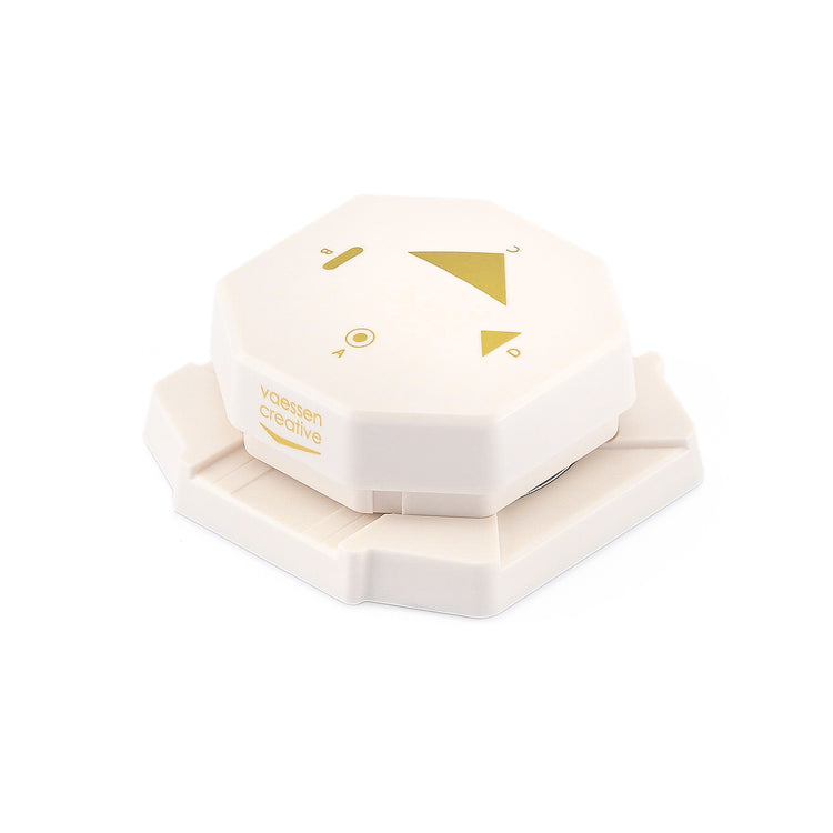 Vaessen creative • 4-in-1-Eckstanzer-Retro-Etiketten