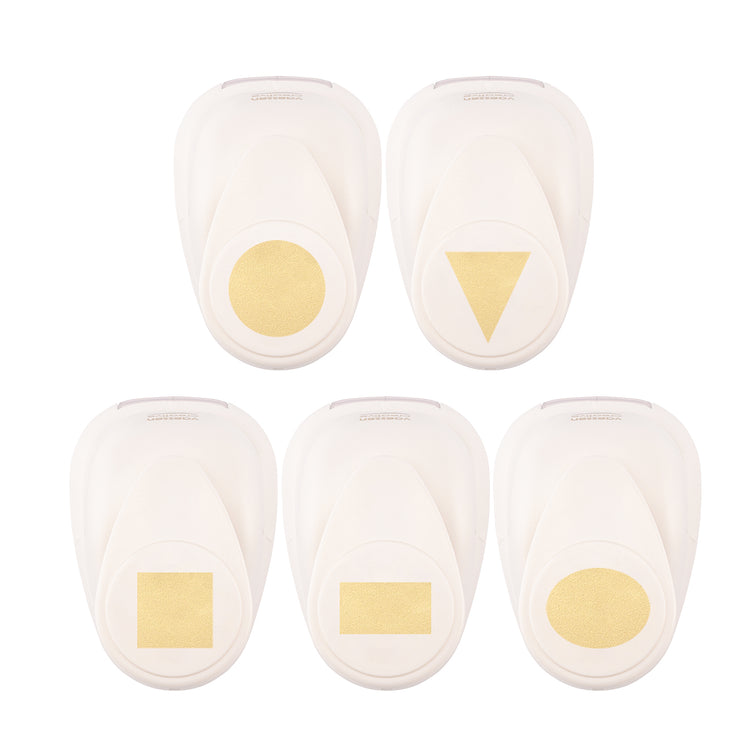 Vaessen creative • Figurenstanzer-Set Grundformen mittel 5-tlg.