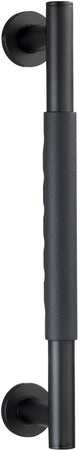 Wenko Wandgriff Secura 40cm schwarz Edelstahl mit Anti-Rutsch-Soft-Touch-Griff – Sicherheitsgriff – Wandhalterung – Badewannengriff – Belastbarkeit max. 120 kg - TÜV geprüft, geprüft und zertifiziert - Schwarz