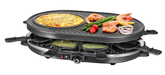 Täglicher Heim-Raclette-Grill für 8 Personen