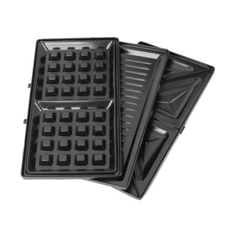 Tägliches Sandwich-Waffeleisen für zu Hause, 3 Platten
