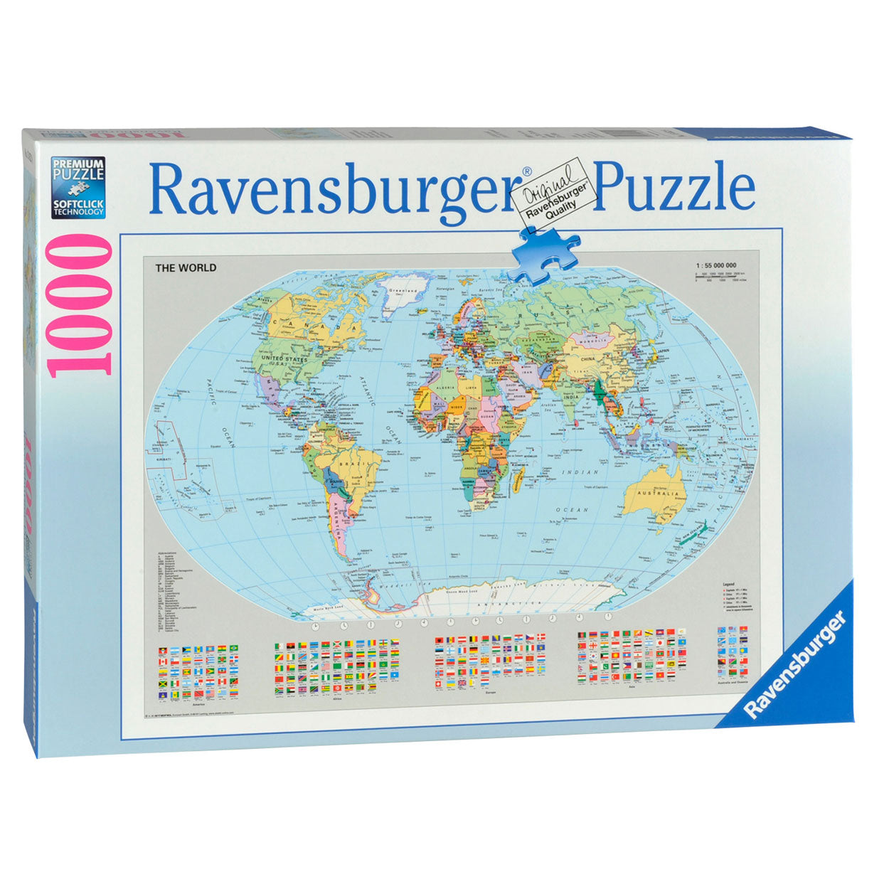 Ravensburger Politische Weltkarte 1000st.