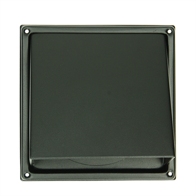 Renson 1066436 – schwarzes Edelstahl-Dunstabzugshaubengitter Typ 641 ø100 mm, Aufputzmontage | 2 Stk