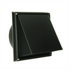 Renson 1066436 – schwarzes Edelstahl-Dunstabzugshaubengitter Typ 641 ø100 mm, Aufputzmontage | 2 Stk