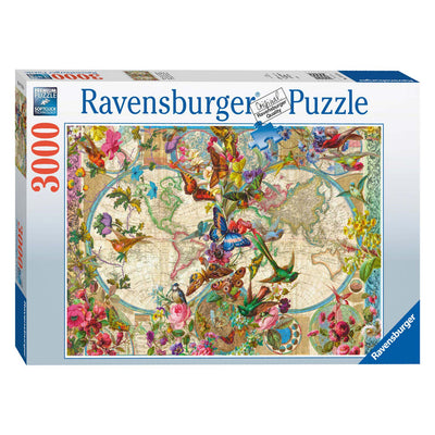Plora und Fauna World Map, 3000st.