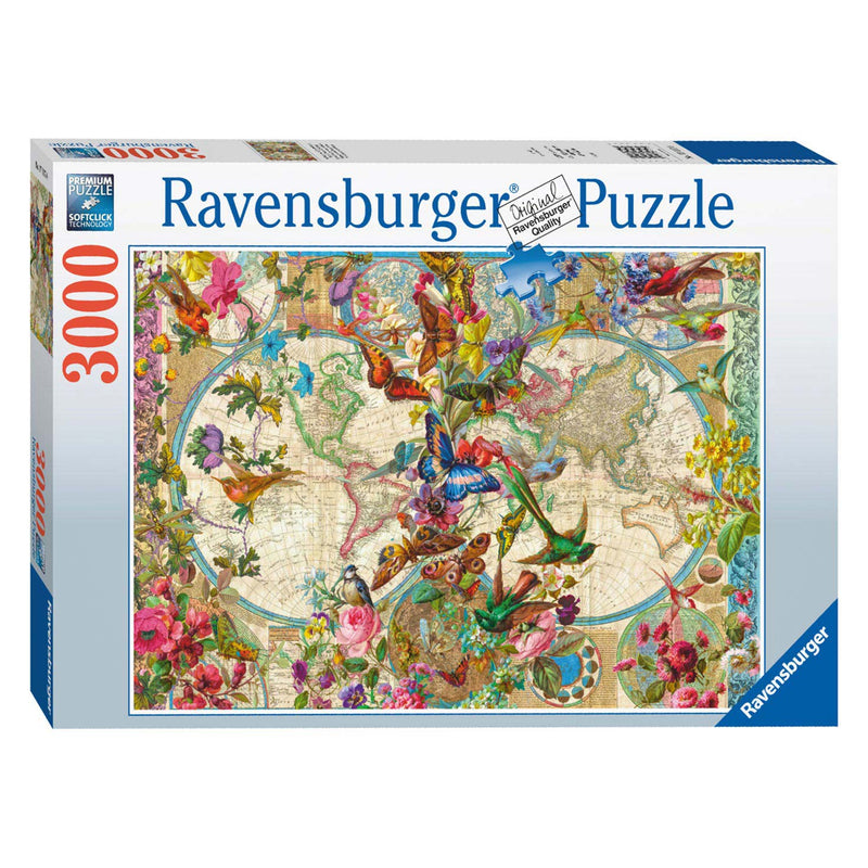 Plora und Fauna World Map, 3000st.