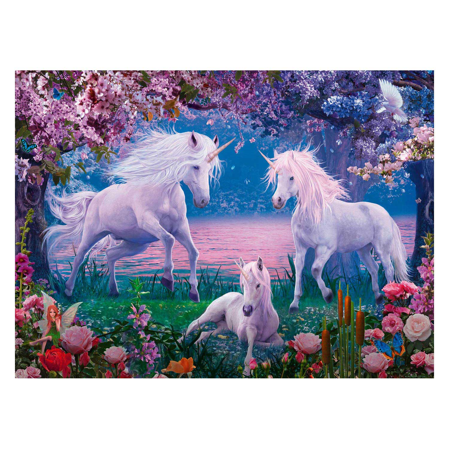 Ravensburger - Puzzle bezaubernde Einhörner 100.. Xxl