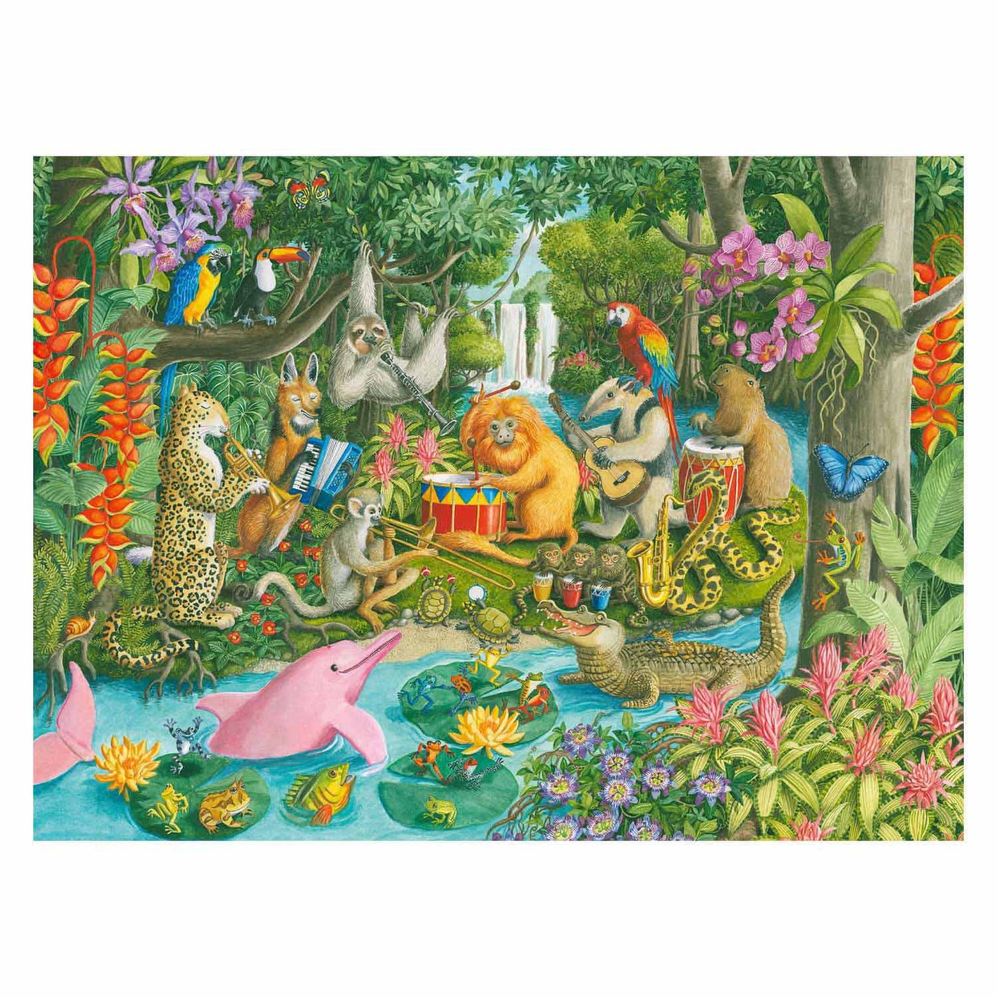 Ravensburger - Puzzle das Jungle Orchestra 100st. Xxl