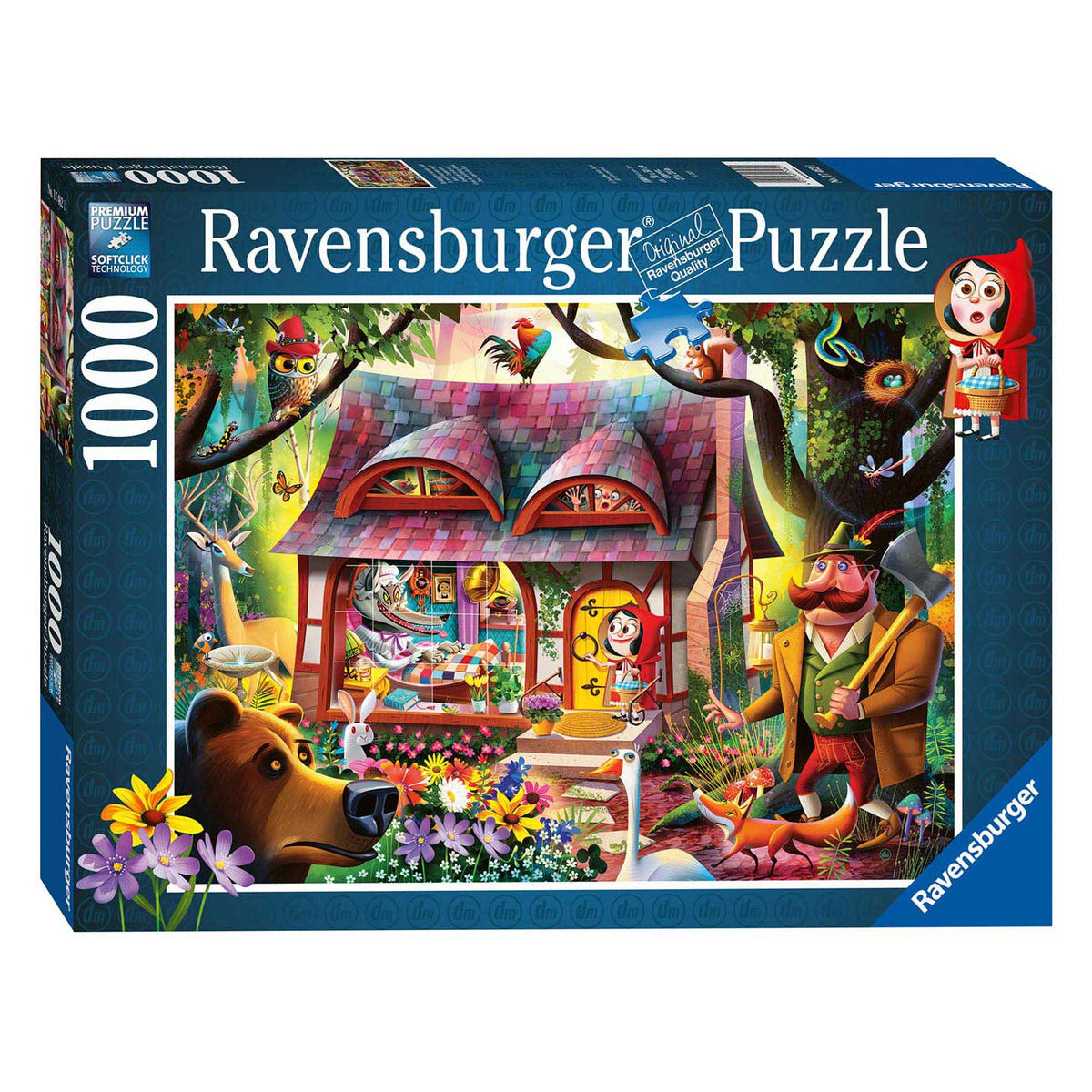Ravensburger Puzzle Little Red Riding Motor und De Wolf, 1000st.