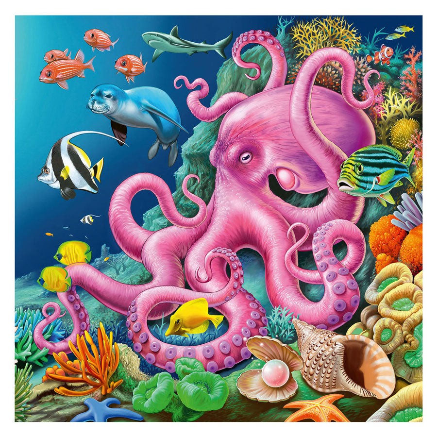 Ravensburger Jigsaw Puzzle Zauberndes Unterwasserwelt, 3x49st.