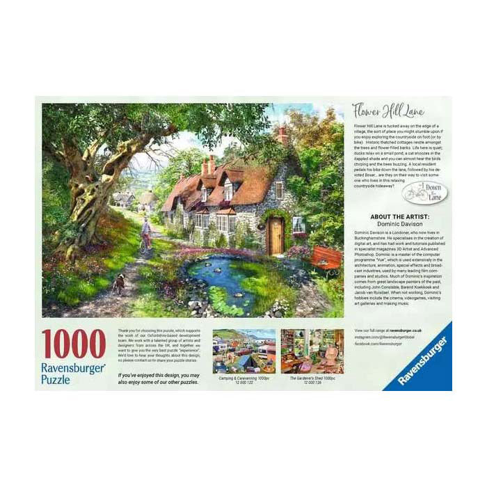 Ravensburger Jigsaw Puzzle Flower Hill Lane, 1000st.