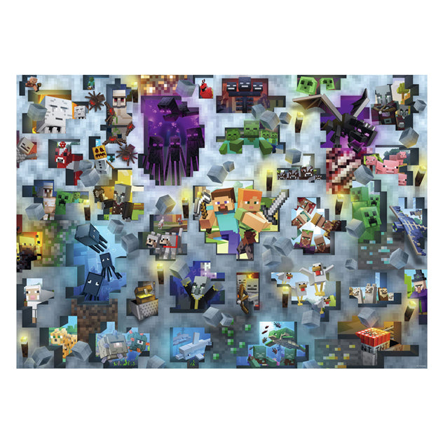 Ravensburger Jigsaw Puzzle Minecraft Banden, 1000st.