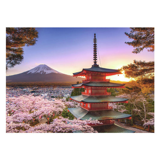 Ravensburger Jigsaw Puzzle Kirschblüte in der Nähe von Fuji Berg, 1000st.