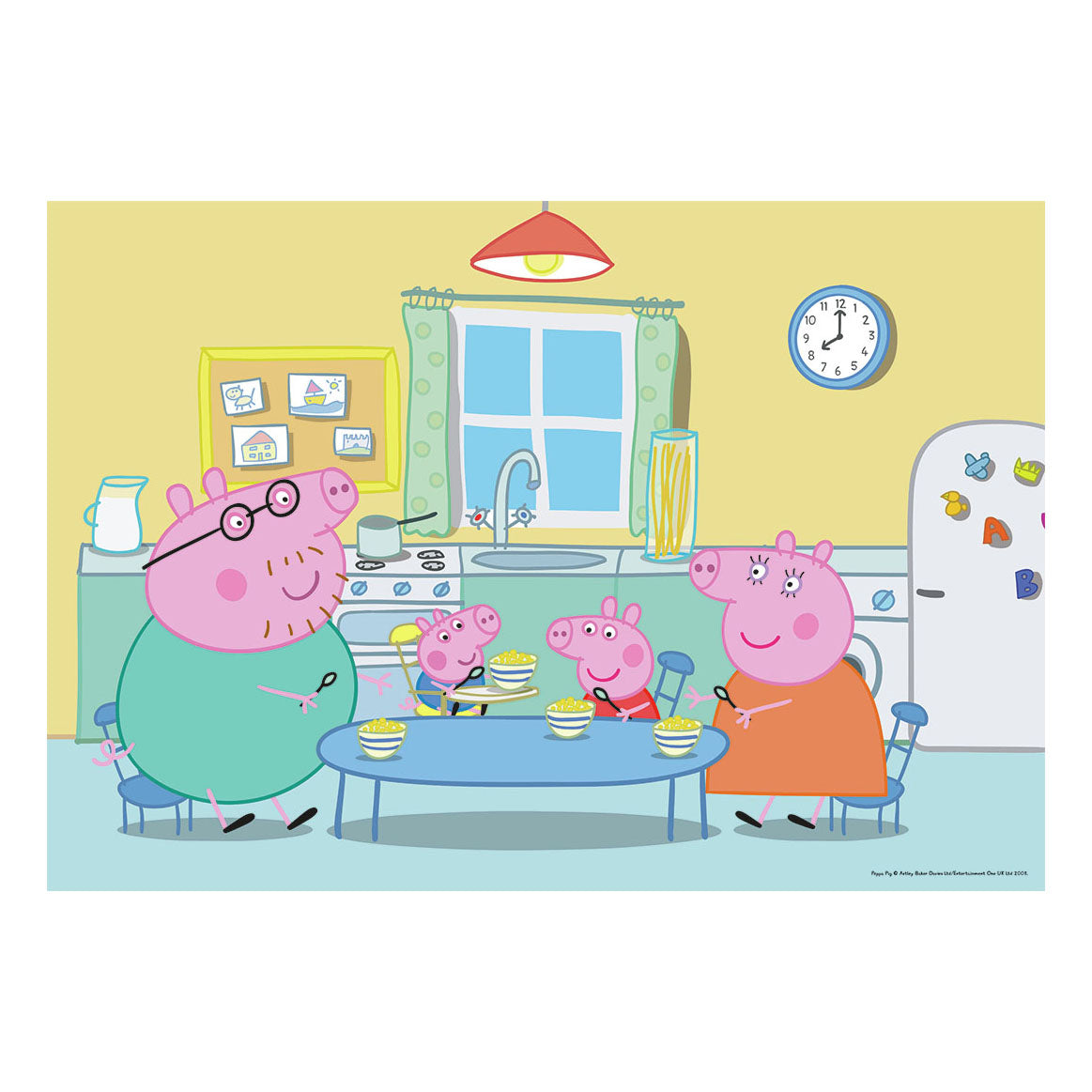 Ravensburger Puzzle zu Hause bei Peppa Pig, 2x12 PCs.