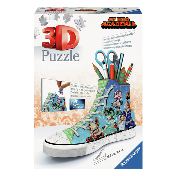 Ravensburger 3D -Puzzle Sneaker meine Helden -Akademie, 108st.