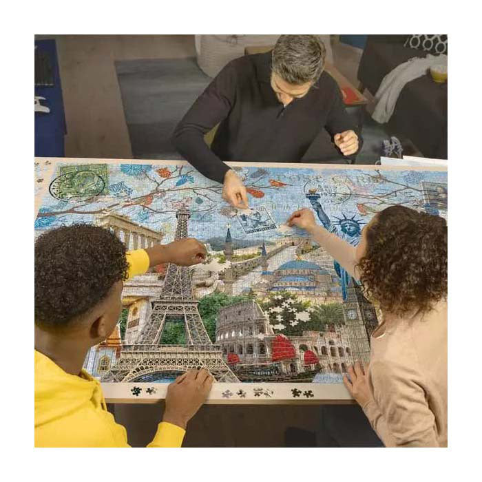 Ravensburger spielen Puzzle -Stadt -Collage, 5000st.