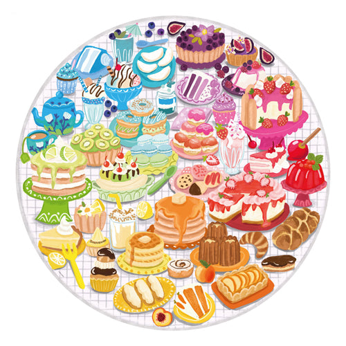 Ravensburger Jigsaw Puzzle um den Farbkreis Desserts Gebäck, 500st.
