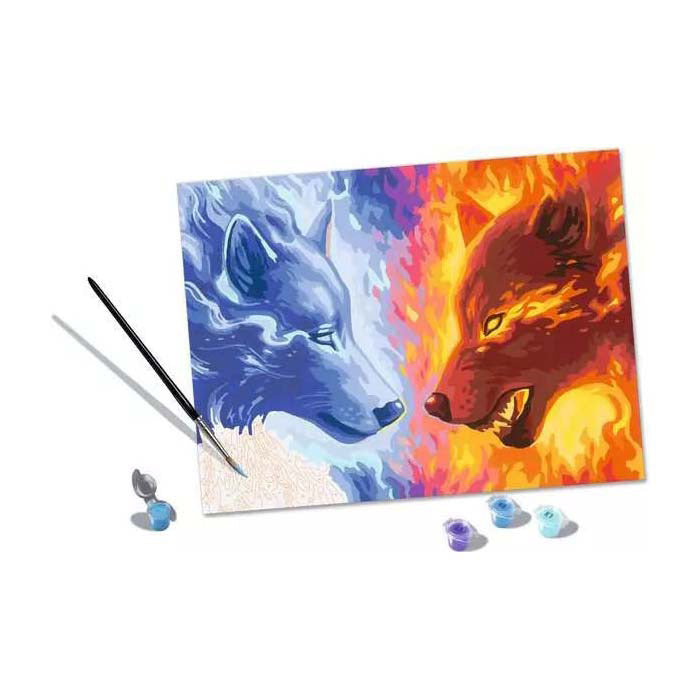 Ravensburger Kreart Gemälde bei Number Fire and Ice