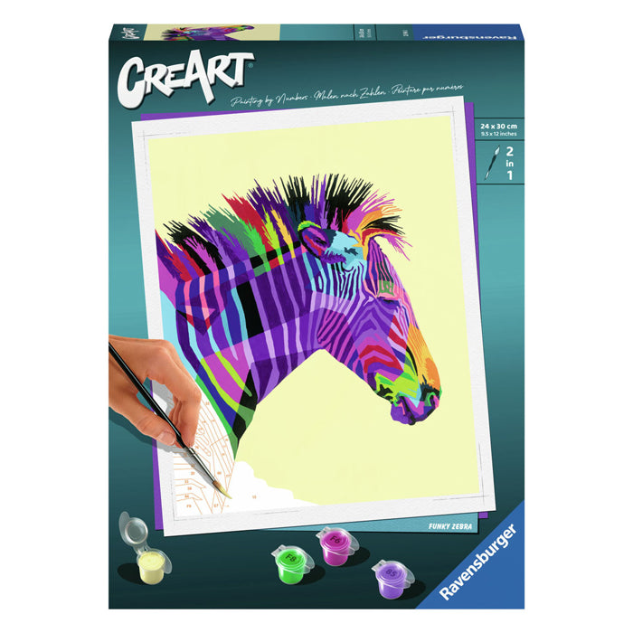 Ravensburger Kreart Painting von Number Zebra