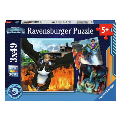Ravensburger Dragons Das Nine Realms Puzzle, 3x49st.