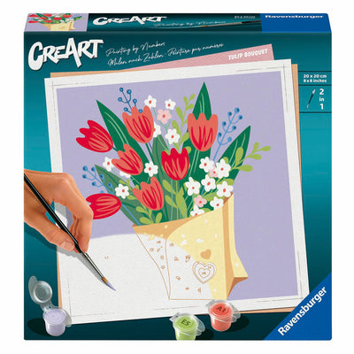 Ravensburger Kreart Gemälde nach Nummer - Tulpen Bouquet