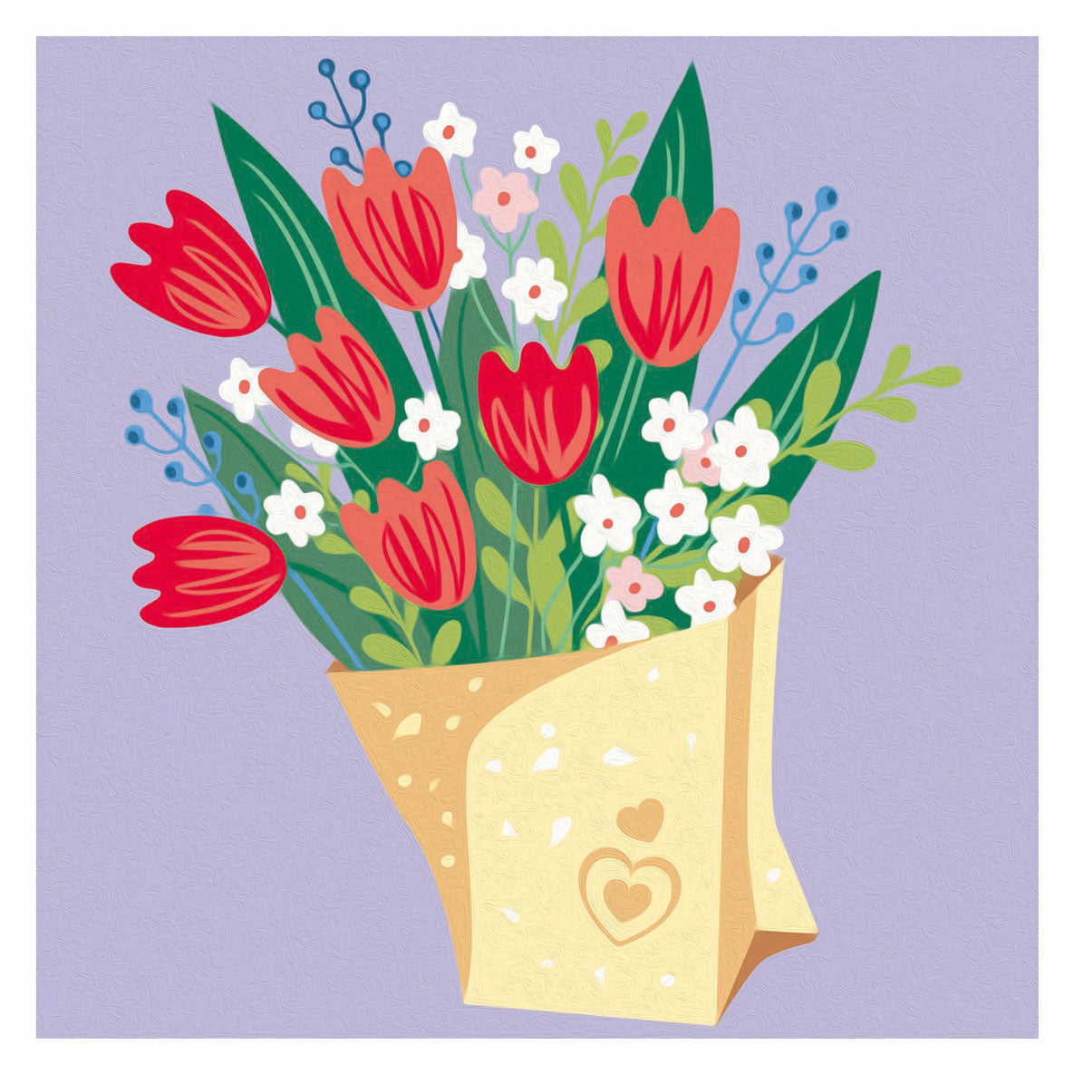 Ravensburger Kreart Gemälde nach Nummer - Tulpen Bouquet