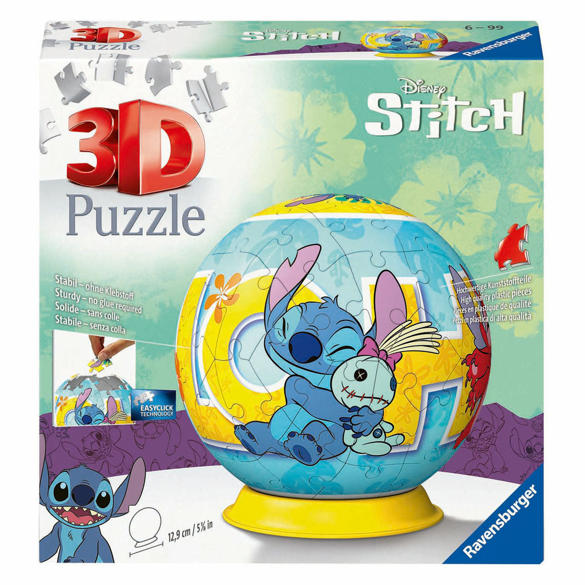 Ravensburger 3D -Puzzle -Kugelstich und Pop, 54st.