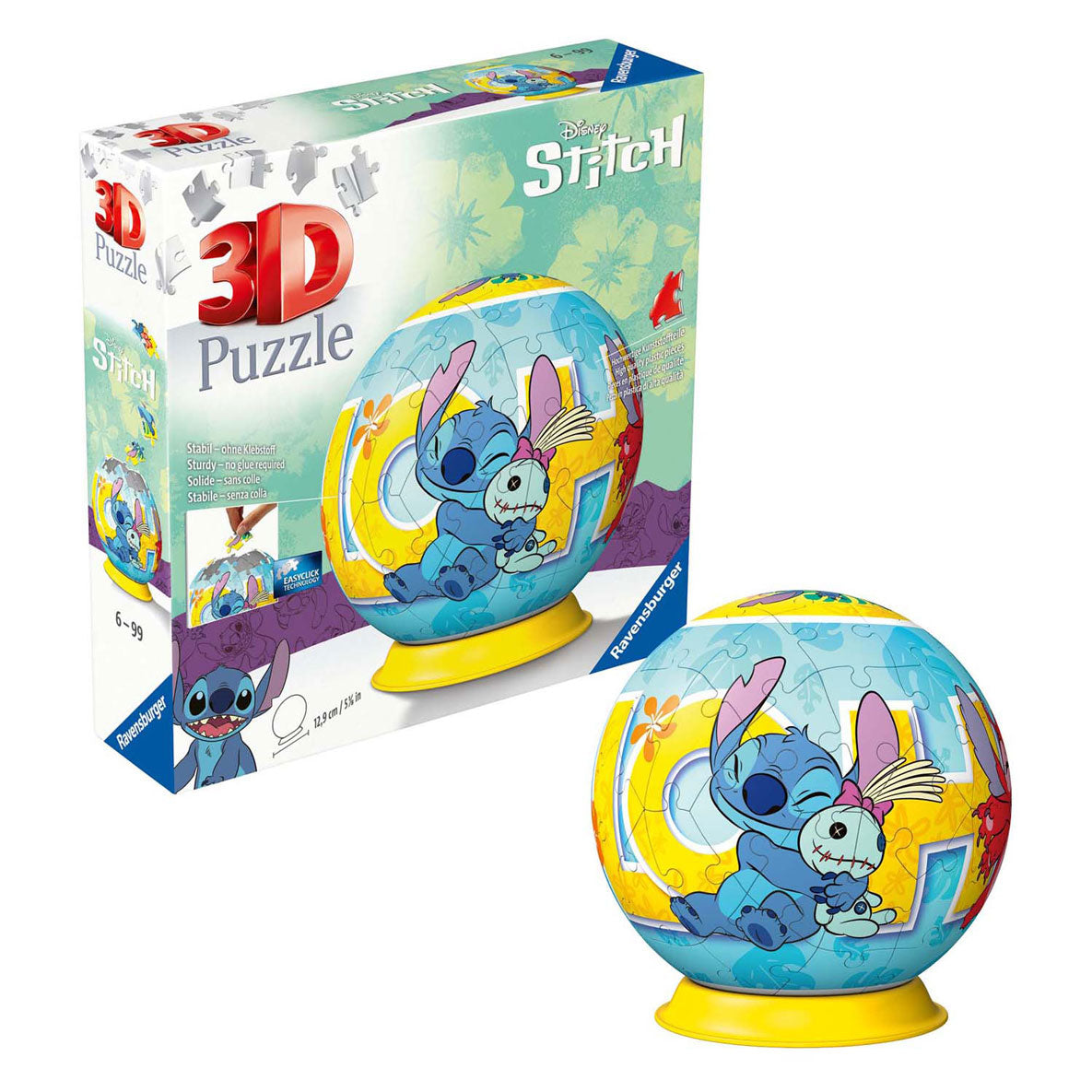 Ravensburger 3D -Puzzle -Kugelstich und Pop, 54st.
