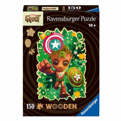 Ravensburger Holzprozzel Puzzle Marvel Groot, 150.