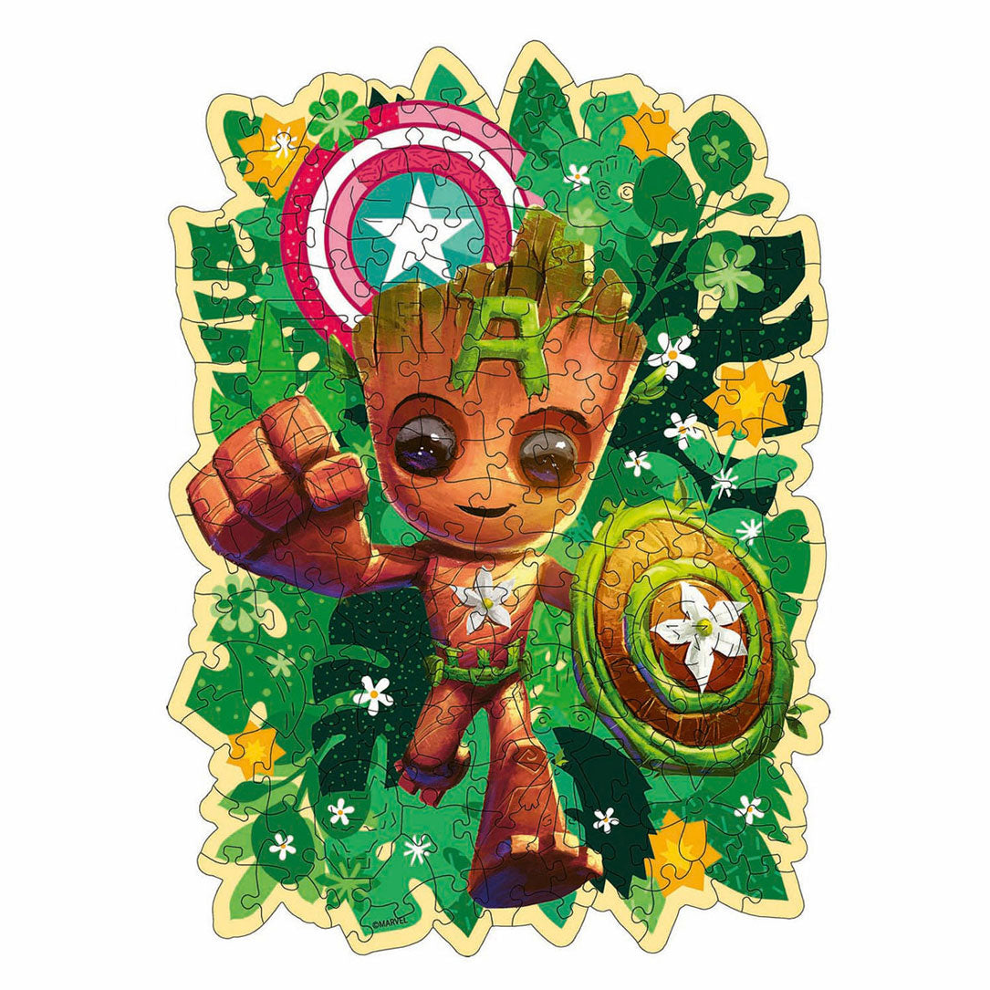 Ravensburger Holzprozzel Puzzle Marvel Groot, 150.