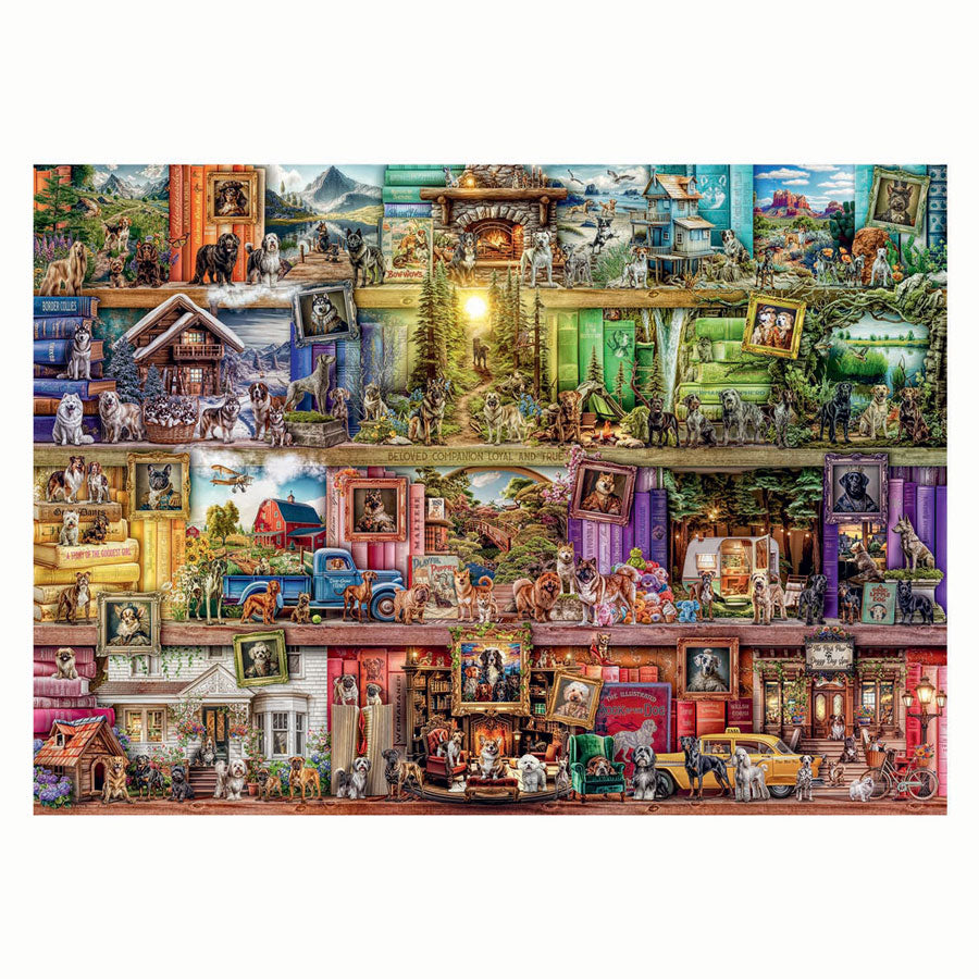 Ravensburger Puzzle Die Bibliothek der Hunde 1000 Stücke