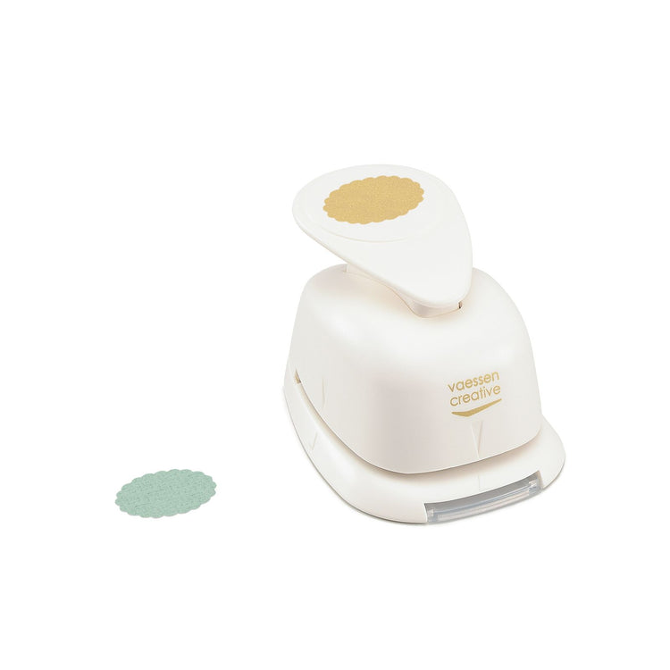 Vaessen creative • Figurenstanze oval gewellt mittel 2,5x1,7cm