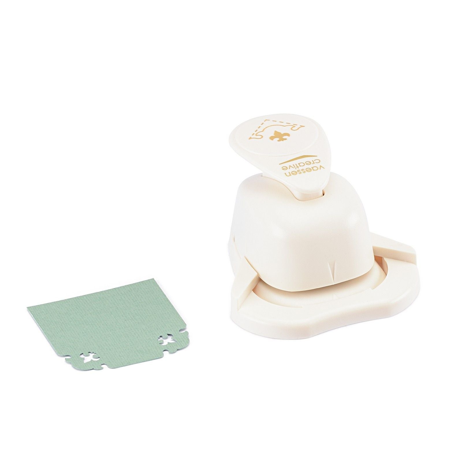 Vaessen creative • Eckstanzer Lilie mit dekorativem Rand 1,8 x 2,2 cm