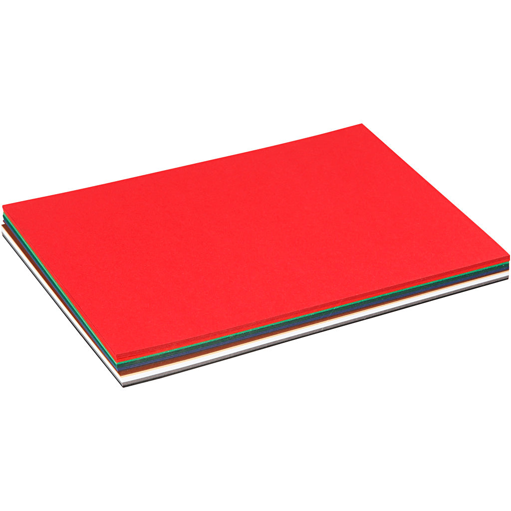 Colortime Weihnachtskarton, A5, Blatt 150x210 mm, 180 gr, verschiedene Farben, 60 verschiedene Blätter 1 Karton
