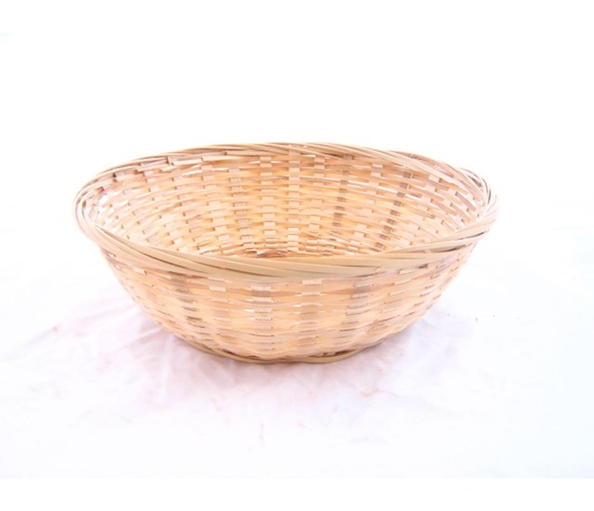 Brotkorb Bambus rund geschlossen 25x7 cm