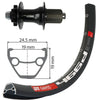 XLC RW-A19 Hinterrad 29 Scheiben 12 mm