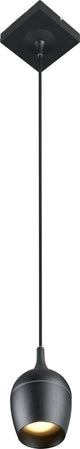 Lucide Preston - Badezimmer-Hängelampe - ø 10 cm - 1xGU10 - IP44 - Schwarz