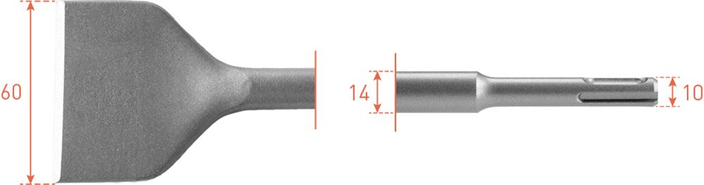 Rotec SDS Spatmeißel 60x250mm