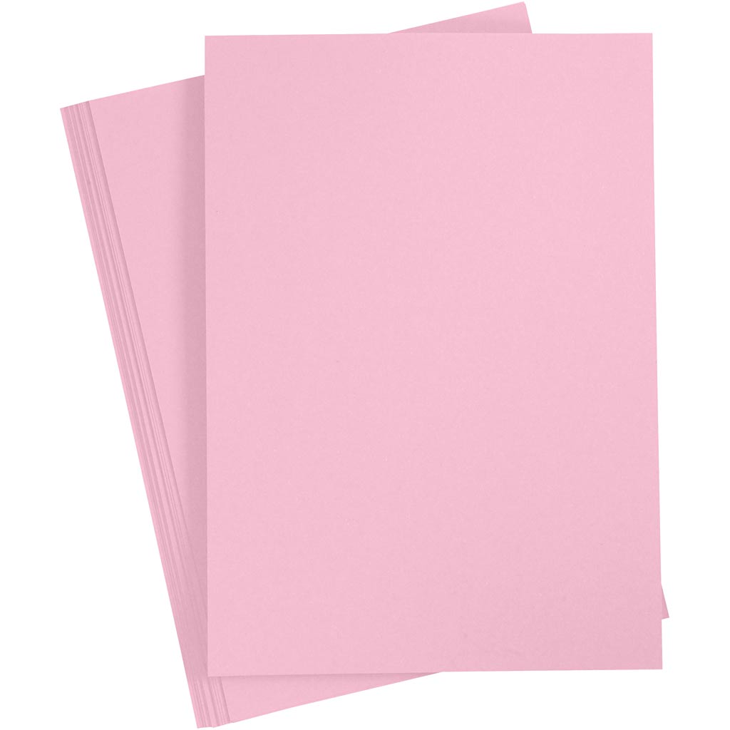 Creativ Company Farbkarton, A3, Blatt 297x420 mm, 180 gr, hellrosa, 20 Blatt 1 Karton