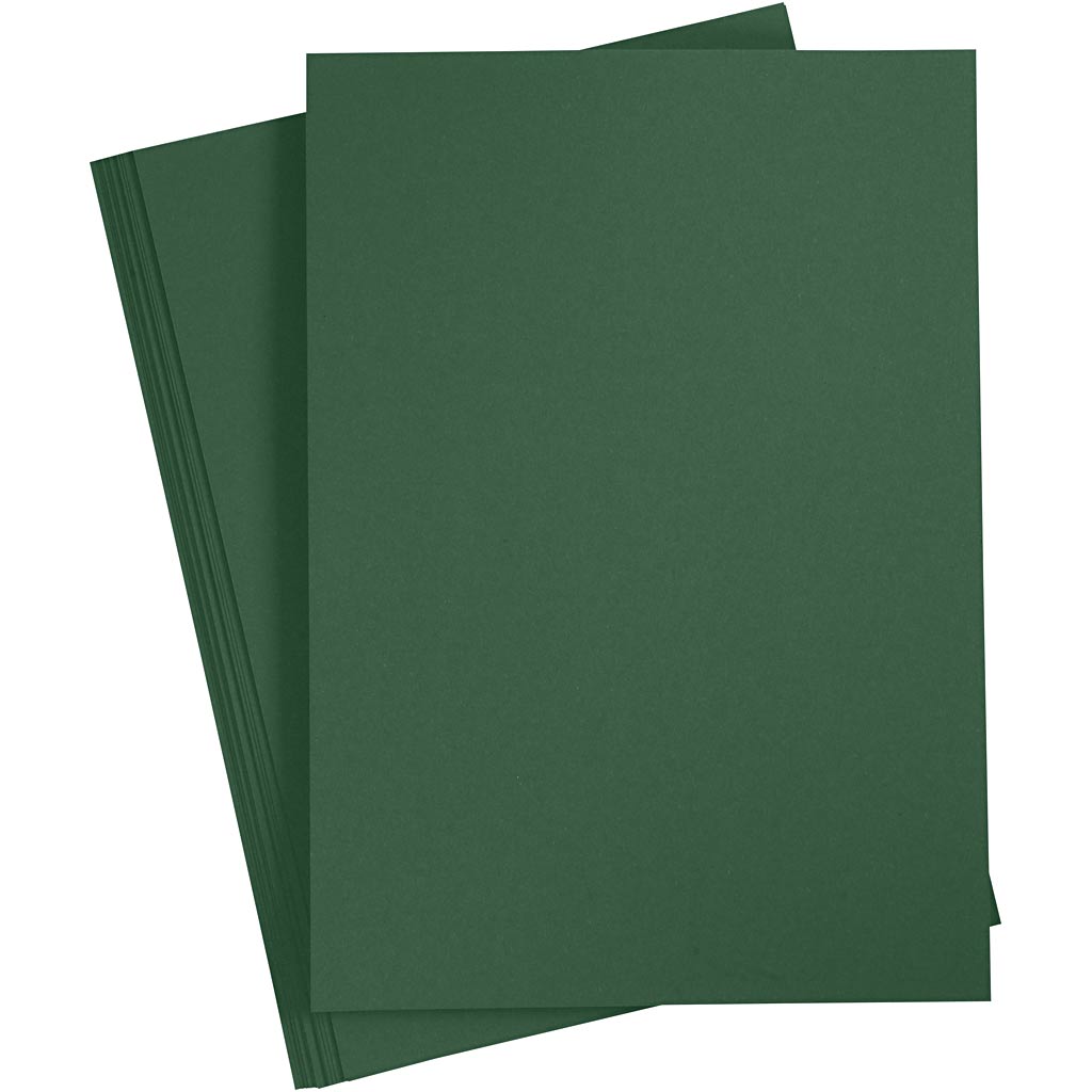 Creativ Company Farbkarton, A3, Blatt 297x420 mm, 180 gr, dunkelgrün, 20 Blatt 1 Karton