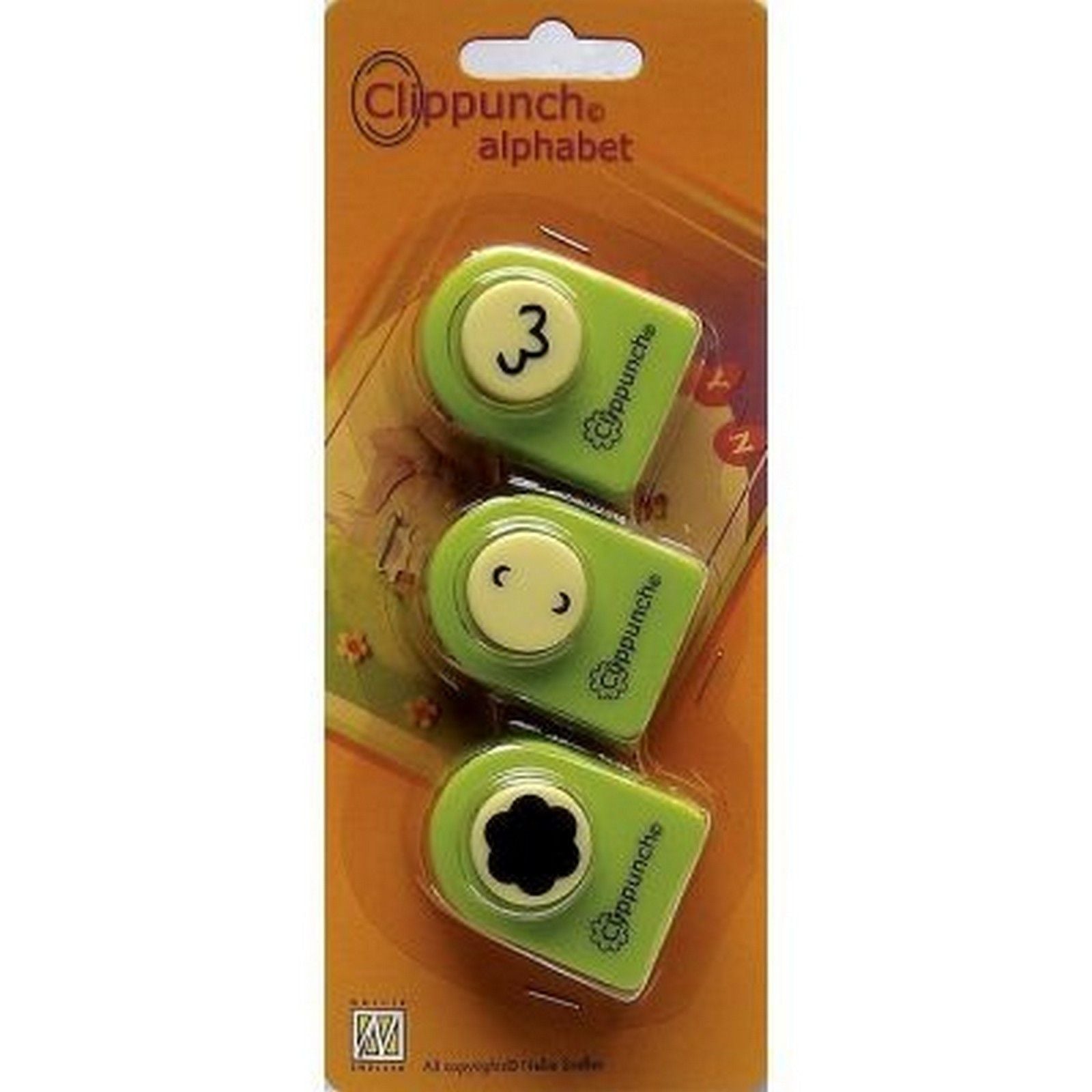 Nellies Wahl • Clip-Stanzer-Set, Alphabet-Blume