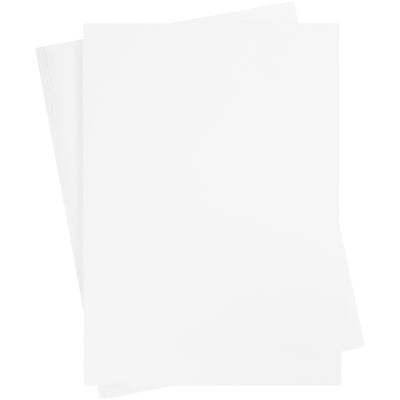 Creativ Company farbiger Karton, A2, Blatt 420 x 594 mm, 180 g, weiß, 10 Blatt 1 Karton
