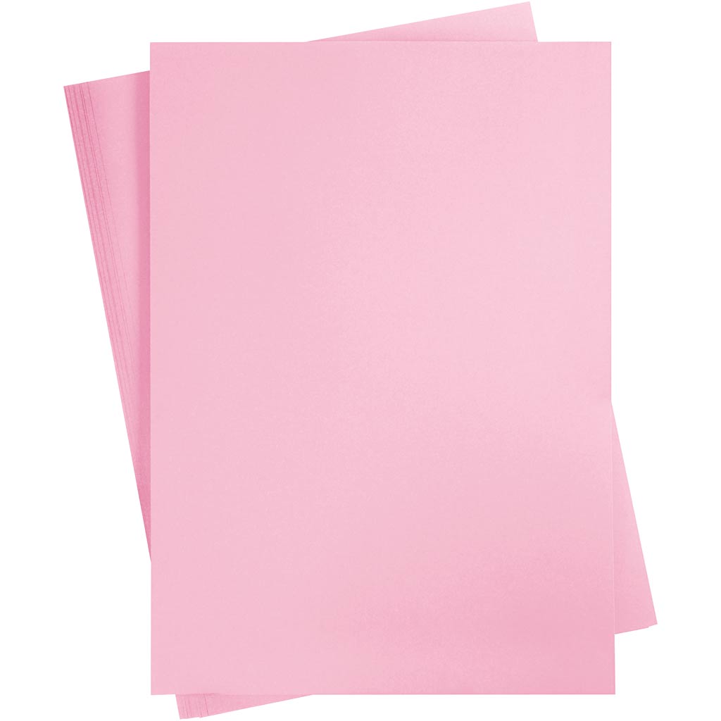 Creativ Company farbiger Karton, A2, Blatt 420 x 594 mm, 180 g, hellrosa, 10 Blatt 1 Karton