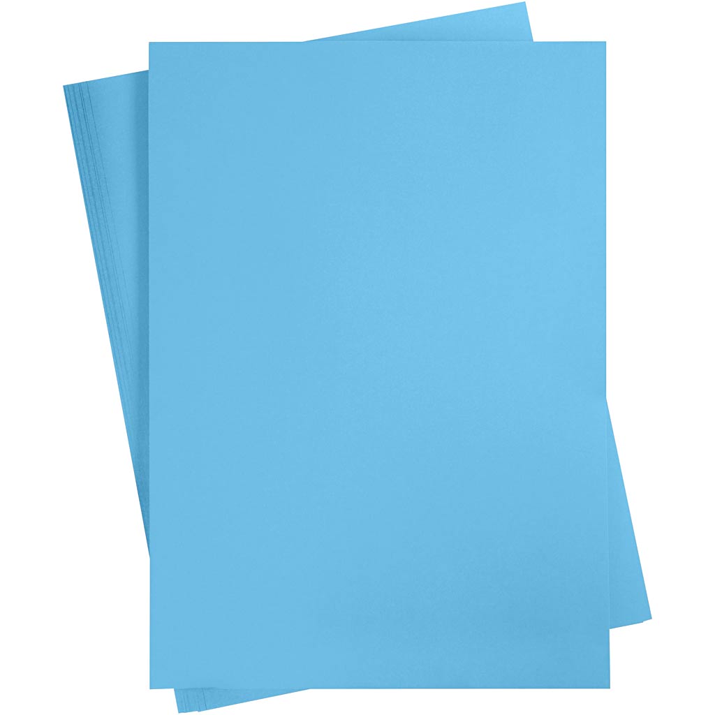 Creativ Company farbiger Karton, A2, Blatt 420 x 594 mm, 180 g, blau, 10 Blatt 1 Karton