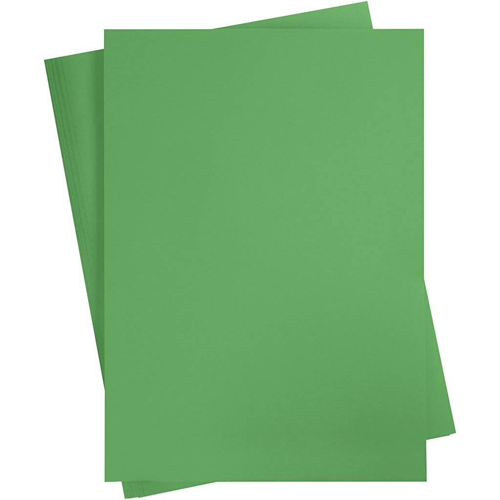 Creativ Company Farbkarton, A2, Blatt 420x594 mm, 180 gr, grasgrün, 10 Blatt 1 Karton