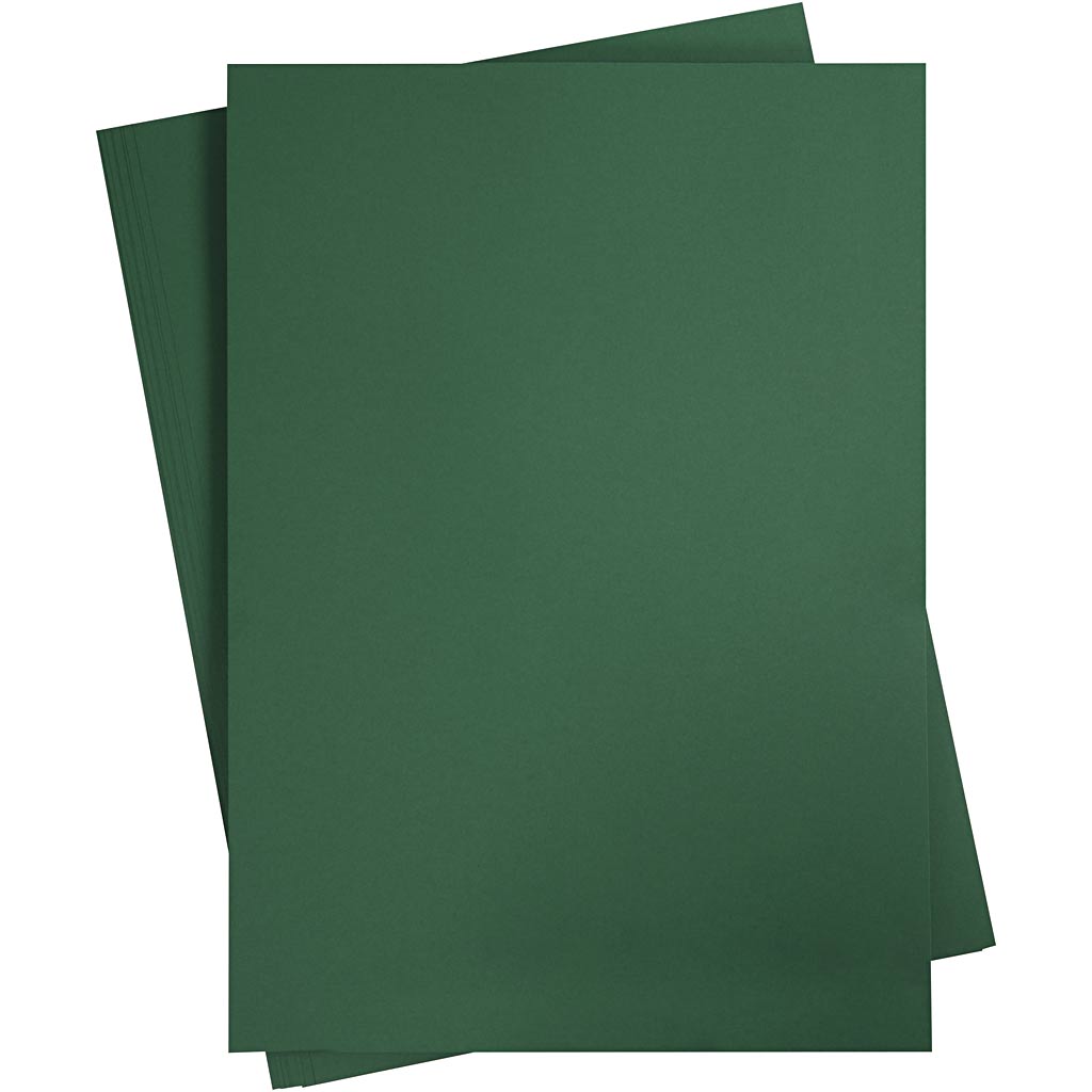 Creativ Company Farbkarton, A2, Blatt 420x594 mm, 180 gr, dunkelgrün, 10 Blatt 1 Karton