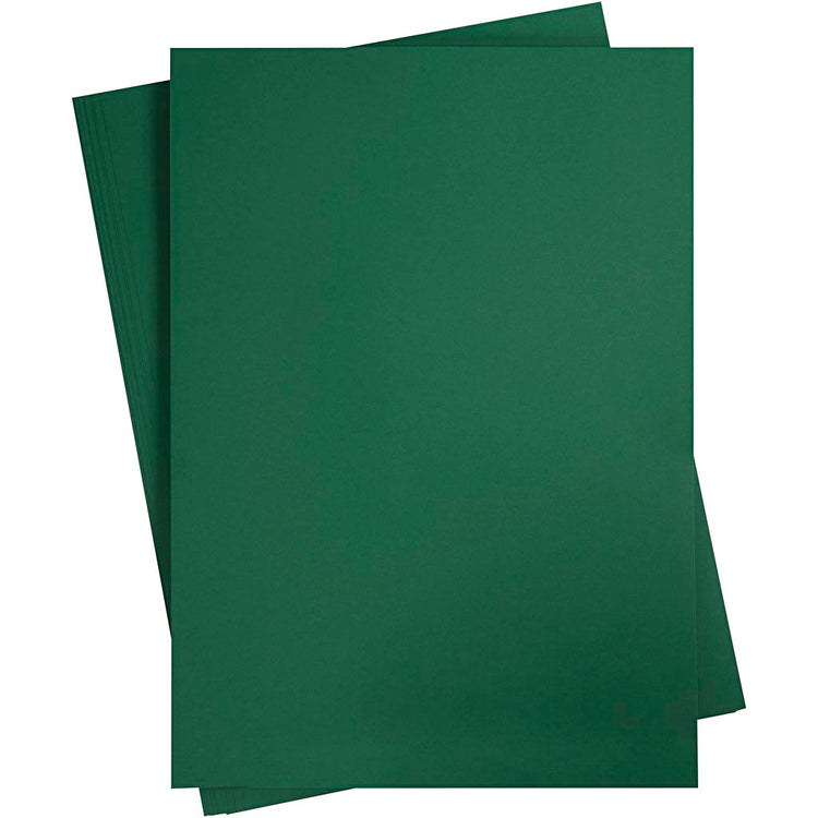 Creativ Company Farbkarton, A2, Blatt 420x594 mm, 180 gr, dunkelgrün, 10 Blatt 1 Karton